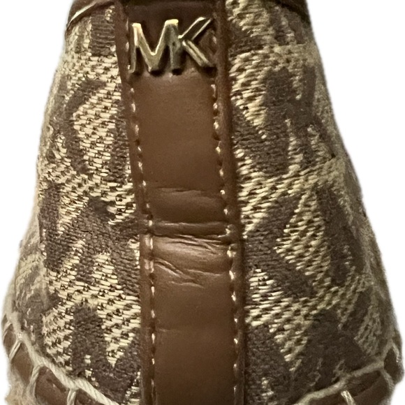 Michael Kors Lenny Signature Logo Jacquard Slip-On Espadrilles Size 9.5 casual - Picture 5 of 7